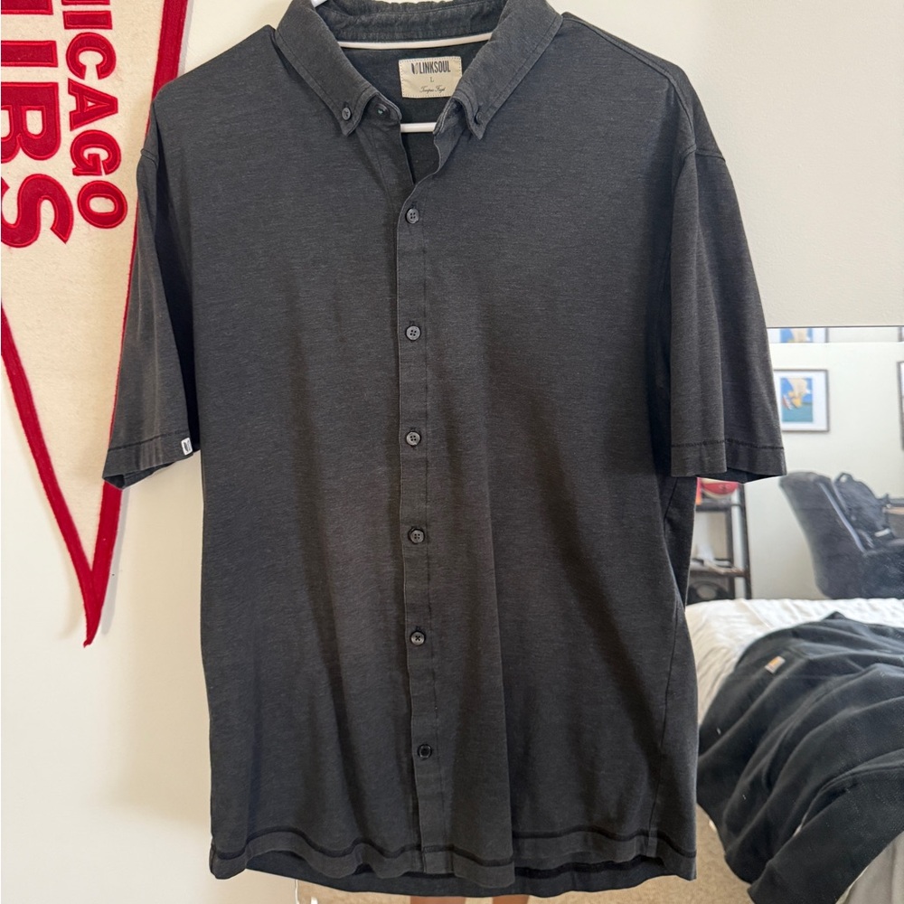 Linksoul collared button up